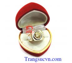 Nhẫn nam báo rồng vàng