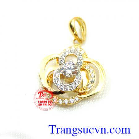 Mặt dây chuyền vàng 10k mặt dây chuyền nữ, chất lượng đảm bảo, chế tác tinh xảo, là món quà ý nghĩa cho người thân