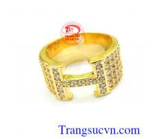 Nhẫn nam chữ H