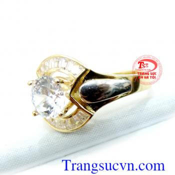 Nhẫn nữ vàng tây