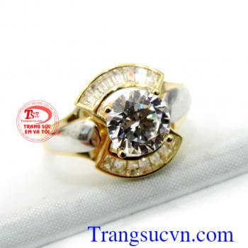 Nhẫn nữ vàng tây