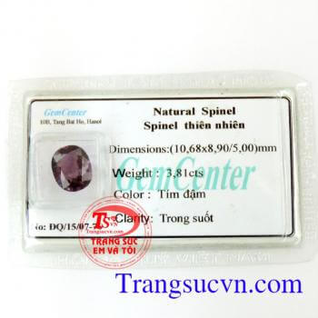 Spinel thiên nhiên cao cấp tím đậm