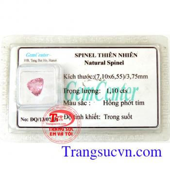 Spinel hồng phướt tím tam giác