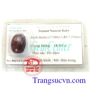 Ruby thiên nhiên đỏ đậm