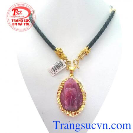 Bộ dây da rồng ruby vàng may mắn