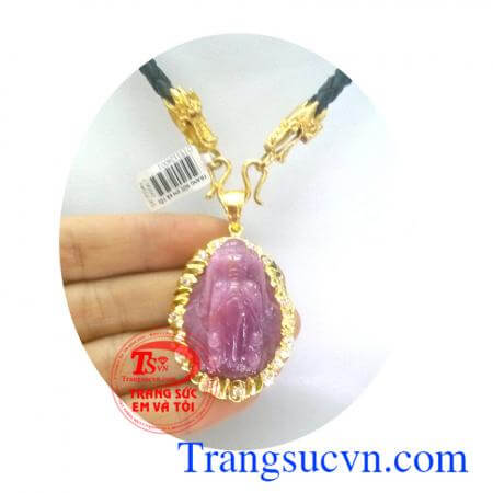 Bộ dây da rồng ruby vàng may mắn