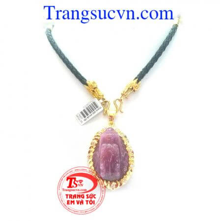 Bộ dây da rồng ruby vàng may mắn