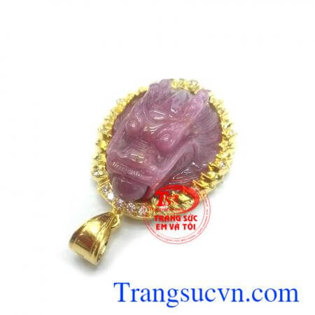 Bộ dây da rồng ruby vàng may mắn