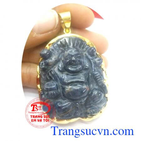 Bộ mặt phật đá quý sapphir may mắn