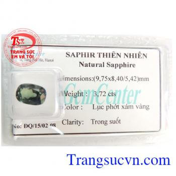 Saphire lục 3 ct cao cấp