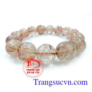 Thạch anh tóc đỏ tự nhiên