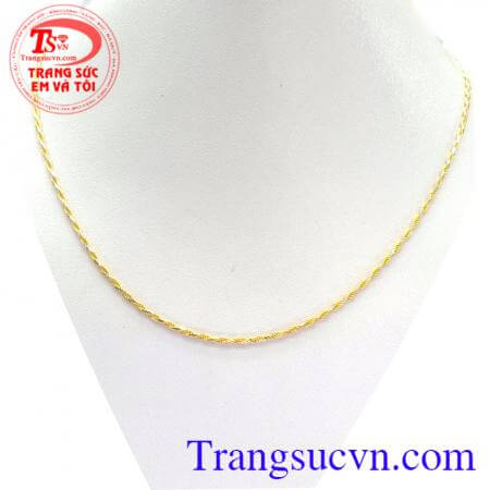 Dây chuyền vàng Italy 18k rất đẹp