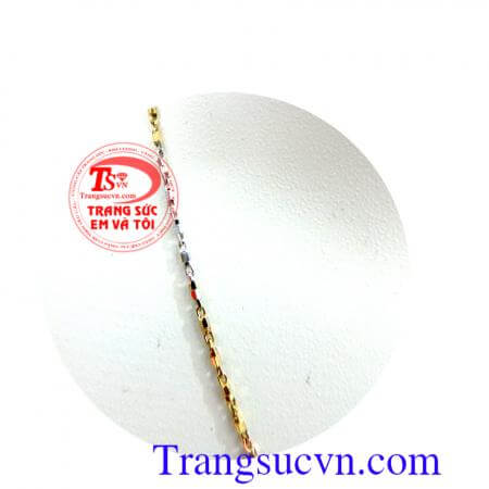 Dây chuyền vàng Ý 18k bền sáng dành cho nữ,dây chuyền vàng đẹp,dây chuyền 18k,vàng tây,dây chuyền nữ Ý 18k sáng,bền đẹp,Trang Sức Em Và Tôi Uy tín nhiều năm