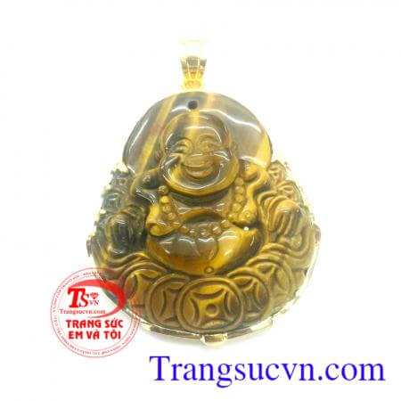 Mặt phật vàng mâu đất mệnh kim và Thổ đá mắt hổ thiên nhiên,vàng tây 14k 58,5% đảm bảo chất lượng uy tín,sản phẩm hợp mệnh,may mắn tiền tài,chất lượng,uy tín