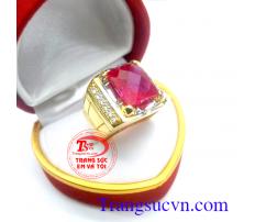 Nhẫn nam giá rẻ đỏ