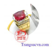 Nhẫn nam giá rẻ đỏ