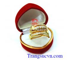 Nhẫn nam cá chép may mắn