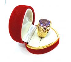 Nhẫn vàng nam thạch anh tím hợp mệnh Hỏa và nhẫn nam mệnh thổ,nhẫn nam vàng tây 14k,nhẫn nam thạch anh tím, nhẫn nam đẹp,nhẫn nam vàng tây