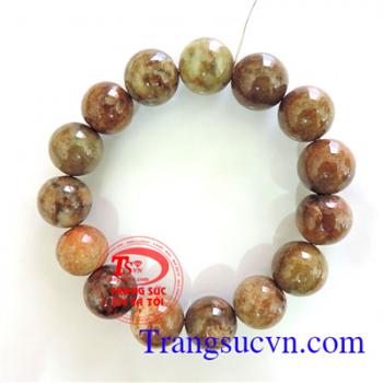 Chuỗi ngọc cẩm thạch huyết nâu
