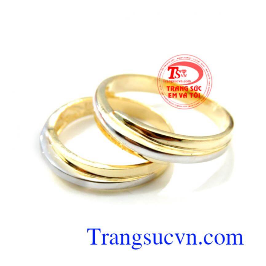 Nhẫn cưới trơn vân
