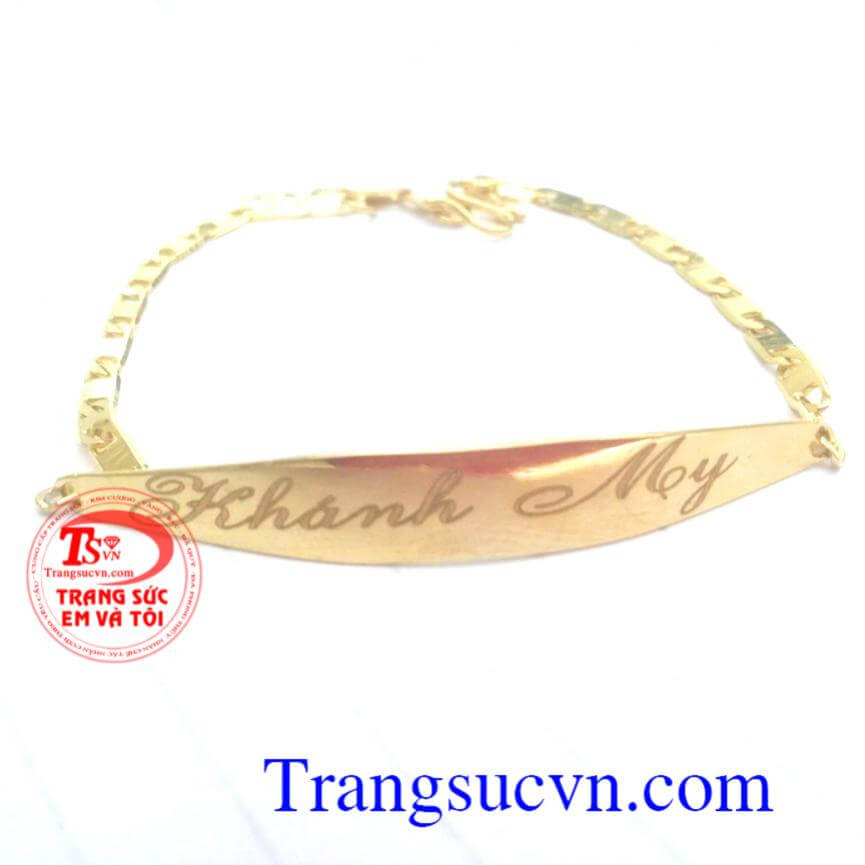 Lắc trẻ em vàng tây