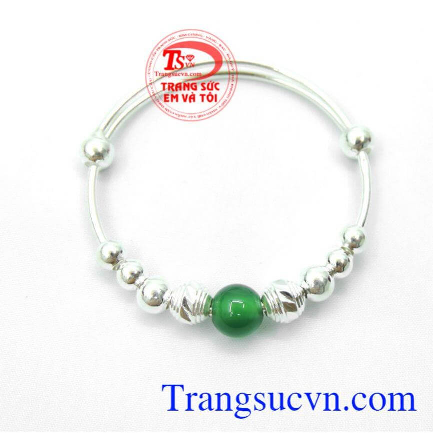Lắc trẻ em đá xanh bạc