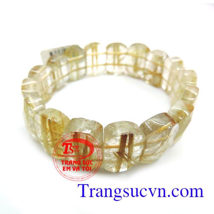 Vòng tay thạch anh tóc vàng 