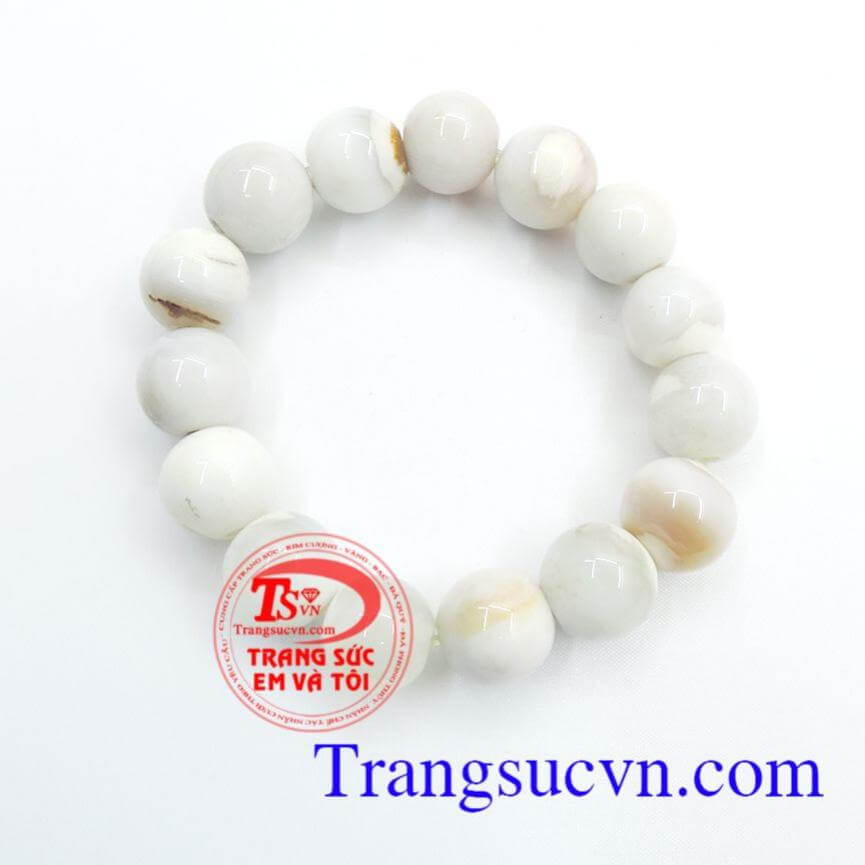 chuỗi hạt gỗ hóa thạch đẹp 