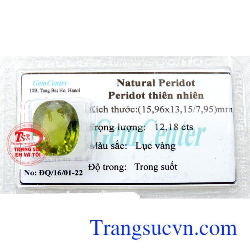 Peridot chế tác kiểu Oval/Facet 