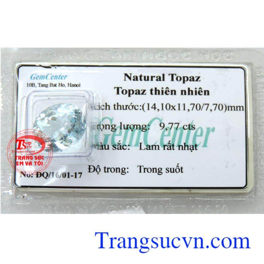 Topaz oval tinh tế