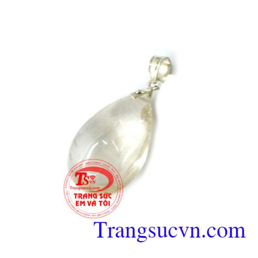 Mặt dây chuyền thạch anh tóc vàng phong cách mạnh mẽ