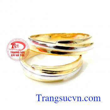 Nhẫn cưới trơn vân