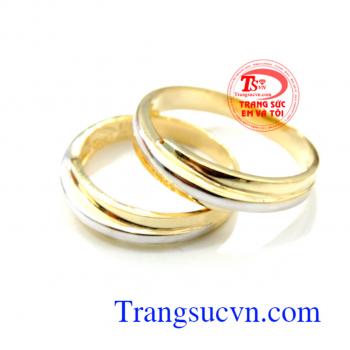 Nhẫn cưới trơn vân