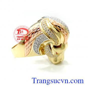 Nhẫn vàng nam sư tử