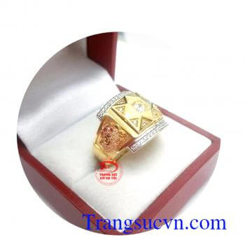 Nhẫn nam vàng 18k đẹp