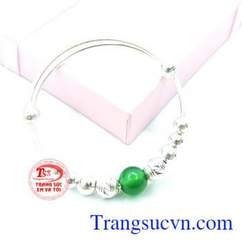 Lắc trẻ em đá xanh bạc tránh gió,cảm, đá hộ mệnh, cam kết chất lượng trang sức bạc 925 lắc tay bạc trẻ em ngộ nhĩnh, dễ thương. Lắc bạc cho bé với nhiều mẫu mã, kiểu dáng mà bé yêu thích.