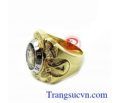 Nhẫn rồng số la mã vàng
