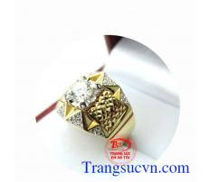 Nhẫn nam vàng mặt đá