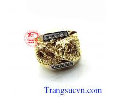 Nhẫn nam mặt rồng hộ mệnh
