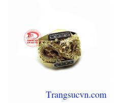 Nhẫn nam mặt rồng hộ mệnh