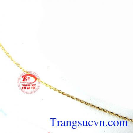 Dây vàng 18k máy