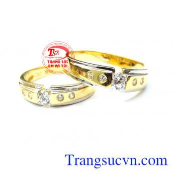 Cung cấp nhẫn cưới vàng 18k đảm bảo chất lượng đeo liên tục chứng nhân tình yêu và hạnh phúc dành cho đôi tình yêu