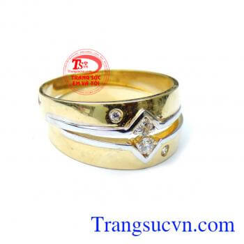 Cặp nhẫn cưới nhịp đập tình yêu