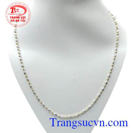 Dây chuyền bi 18k