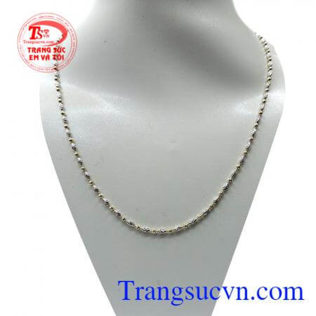 Dây chuyền bi 18k