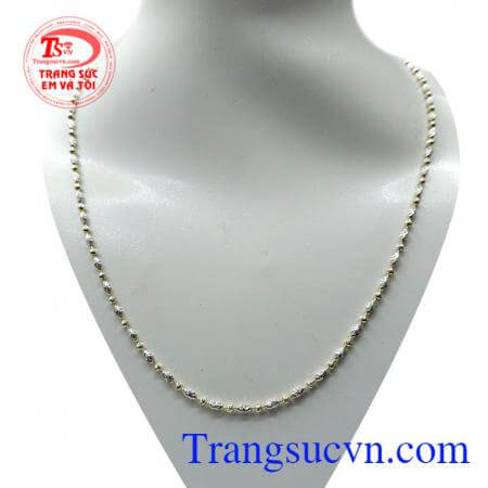 Dây chuyền bi 18k