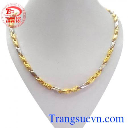 Dây chuyền vàng hợp thời trang