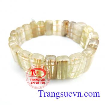 Vòng tay thạch anh tóc vàng đẹp