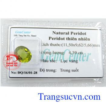 Peridot lục vàng thiên nhiên