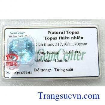 Topaz thiên nhiên tròn 23,63 ct